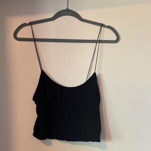 Dina Be Elegant Black Cami Crop Top